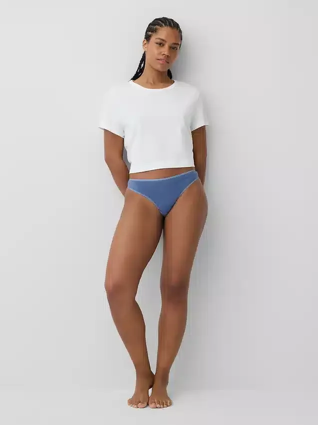 Tanga in cotone elasticizzato biologico