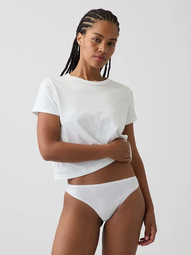 Tanga in morbidissimo cotone biologico elasticizzato