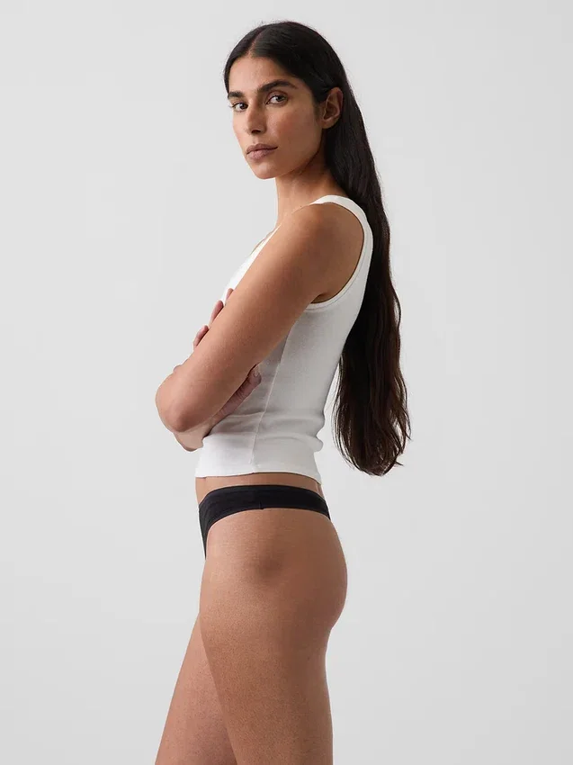 Tanga in morbidissimo cotone biologico elasticizzato