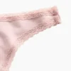 Tanga in morbidissimo cotone biologico elasticizzato con bordi in pizzo