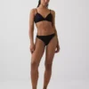 Tanga in morbidissimo cotone biologico elasticizzato con bordi in pizzo