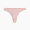 Tanga in morbidissimo cotone biologico elasticizzato con bordi in pizzo
