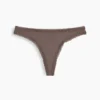 Tanga in morbidissimo cotone biologico elasticizzato con bordi in pizzo