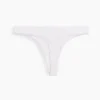 Tanga in morbidissimo cotone biologico elasticizzato con bordi in pizzo