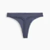 Tanga in morbidissimo cotone biologico elasticizzato con bordi in pizzo