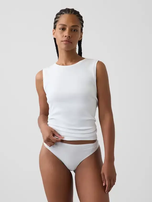 Tanga in morbidissimo cotone biologico elasticizzato (confezione da 3)