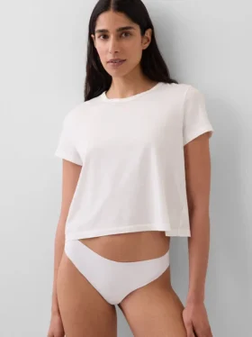 Tanga invisibile in cotone biologico elasticizzato