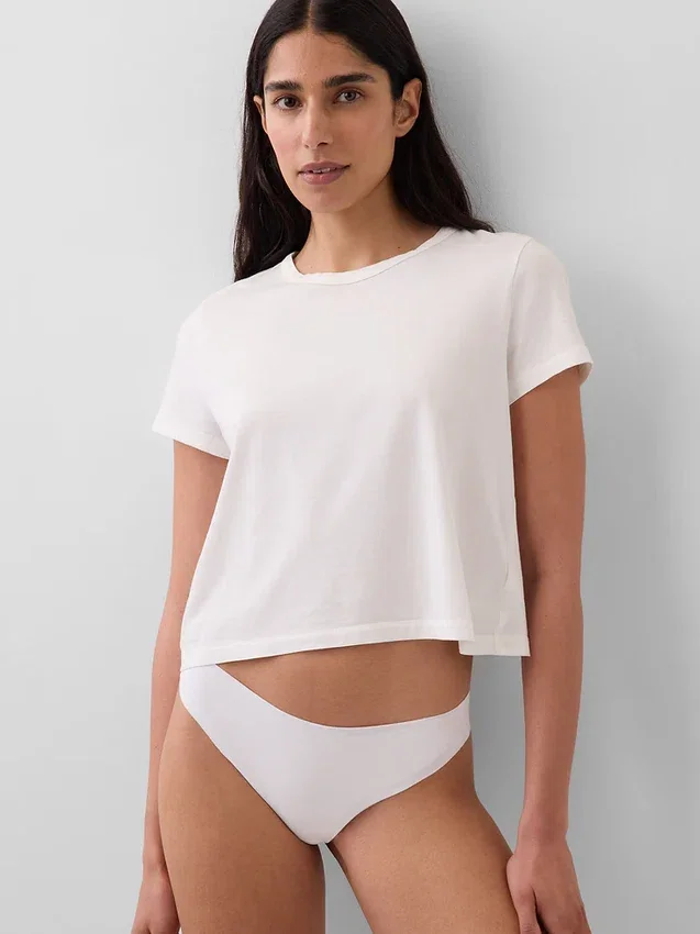 Tanga invisibile in cotone biologico elasticizzato