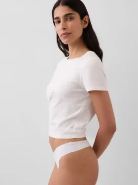 Tanga invisibile in cotone biologico elasticizzato