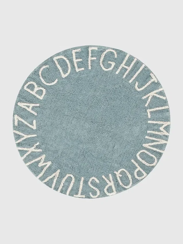 Tappeto lavabile Lorena Canals Abc Natural Vintage Blue