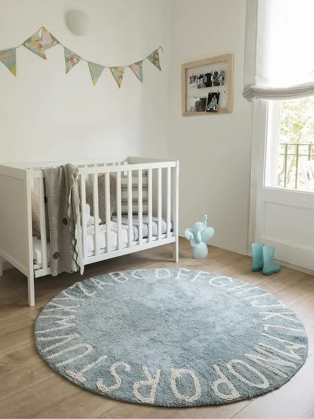 Tappeto lavabile Lorena Canals Abc Natural Vintage Blue
