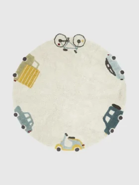 Tappeto lavabile "Wheels" di Lorena Canals, formato medio