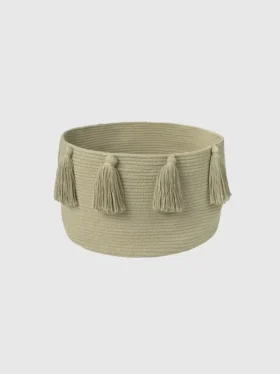 Tappeto Lorena Canals Basket New Tassels Olive