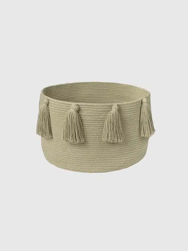 Tappeto Lorena Canals Basket New Tassels Olive
