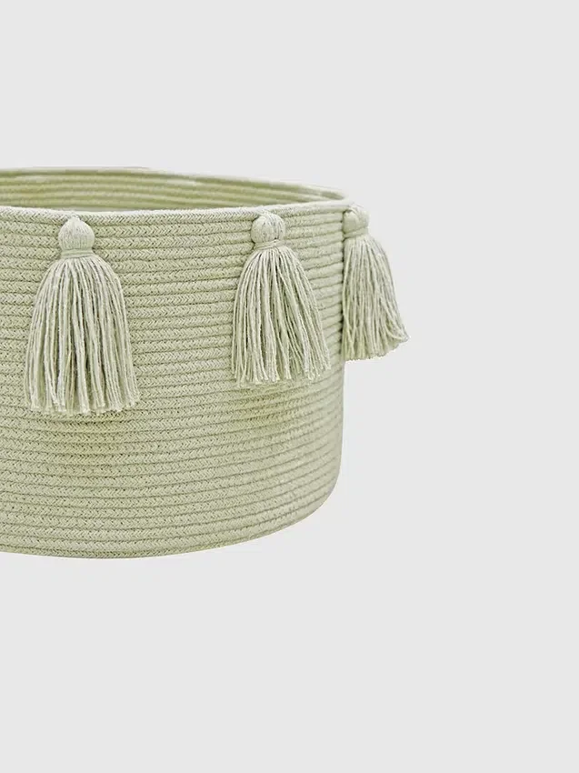Tappeto Lorena Canals Basket New Tassels Olive