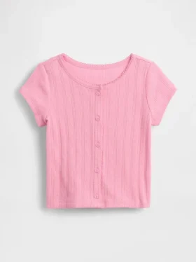 Top a costine pointelle per neonato & bebè
