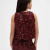 Top a palloncino con paillettes per bambini