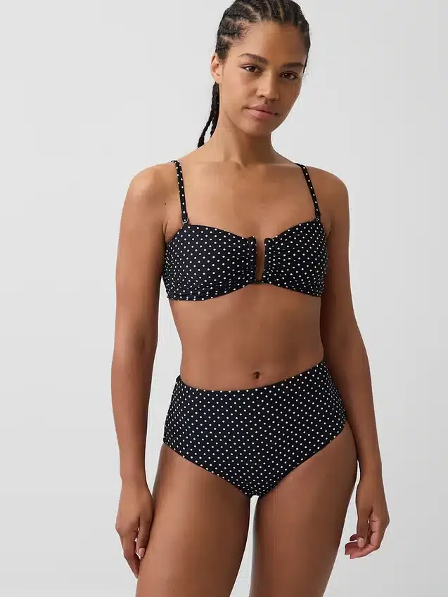Top bikini a fascia convertibile