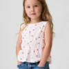 Top con fiocco in maglia stropicciata per neonato & bebè