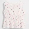 Top con fiocco in maglia stropicciata per neonato & bebè