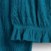 Top con peplo in maglia stropicciata per bambini