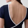 Top corto avvolgente reversibile GapFit Smooth