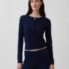 Top da pigiama leggero in CashSoft a maglia pointelle con cuori