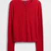 Top da pigiama leggero in CashSoft a maglia pointelle con cuori