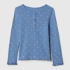 Top Henley in punto traforato per neonato & bebè