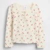 Top Henley in punto traforato per neonato & bebè