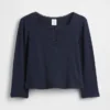 Top Henley in punto traforato per neonato & bebè
