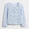 Top Henley in punto traforato per neonato & bebè