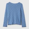 Top Henley in punto traforato per neonato & bebè