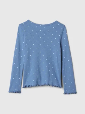 Top Henley in punto traforato per neonato & bebè