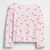 Top Henley in punto traforato per neonato & bebè