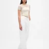 Top in rete con pizzo floreale