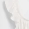Top peplum smockato con maniche svolazzanti per bambini