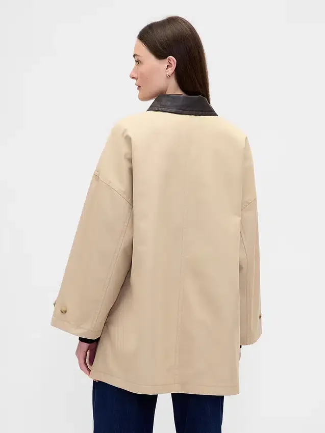 Trench oversize in twill