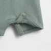 Tuta corta da neonato in piqué stile Polo