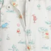 Tutina con piedini in cotone biologico Winnie the Pooh per neonati
