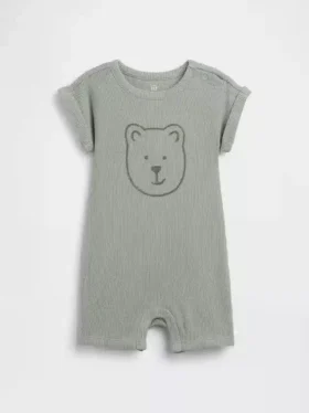 Tutina corta a nido d’ape Baby Brannan Bear