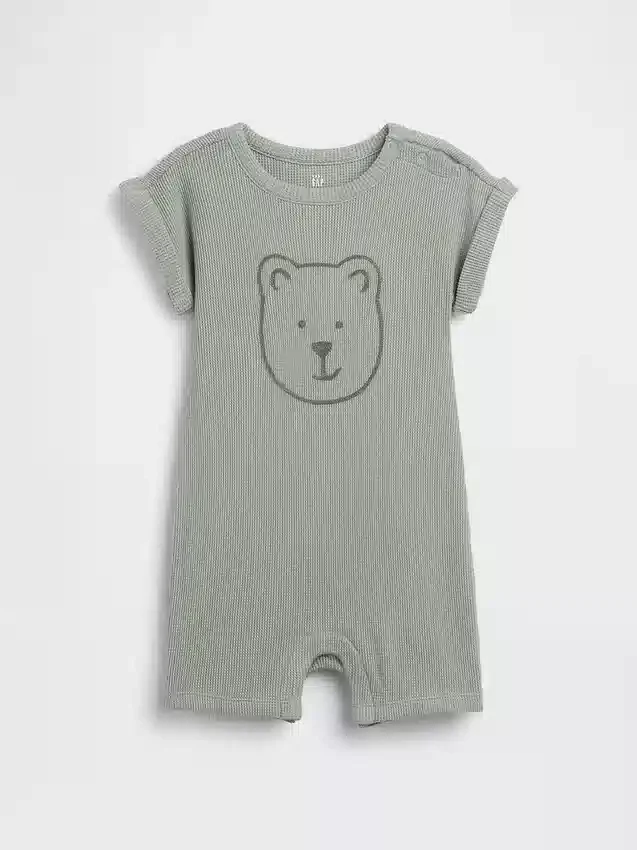 Tutina corta a nido d’ape Baby Brannan Bear