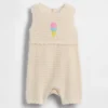 Tutina corta all’uncinetto Baby Ice Cream