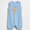 Tutina corta all’uncinetto Baby Ice Cream Bear