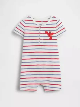 Tutina corta Henley "Baby First Favorites"