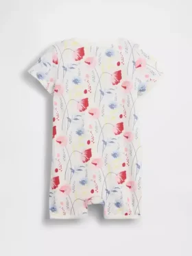 Tutina corta in cotone biologico “Baby First Favorites”