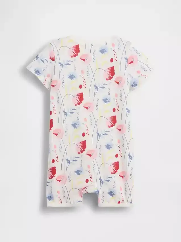 Tutina corta in cotone biologico "Baby First Favorites"