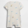 Tutina corta in cotone biologico "Baby First Favorites"