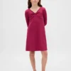 Vestito a costine con fiocco per bambina