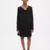 Vestito a costine con fiocco per bambina